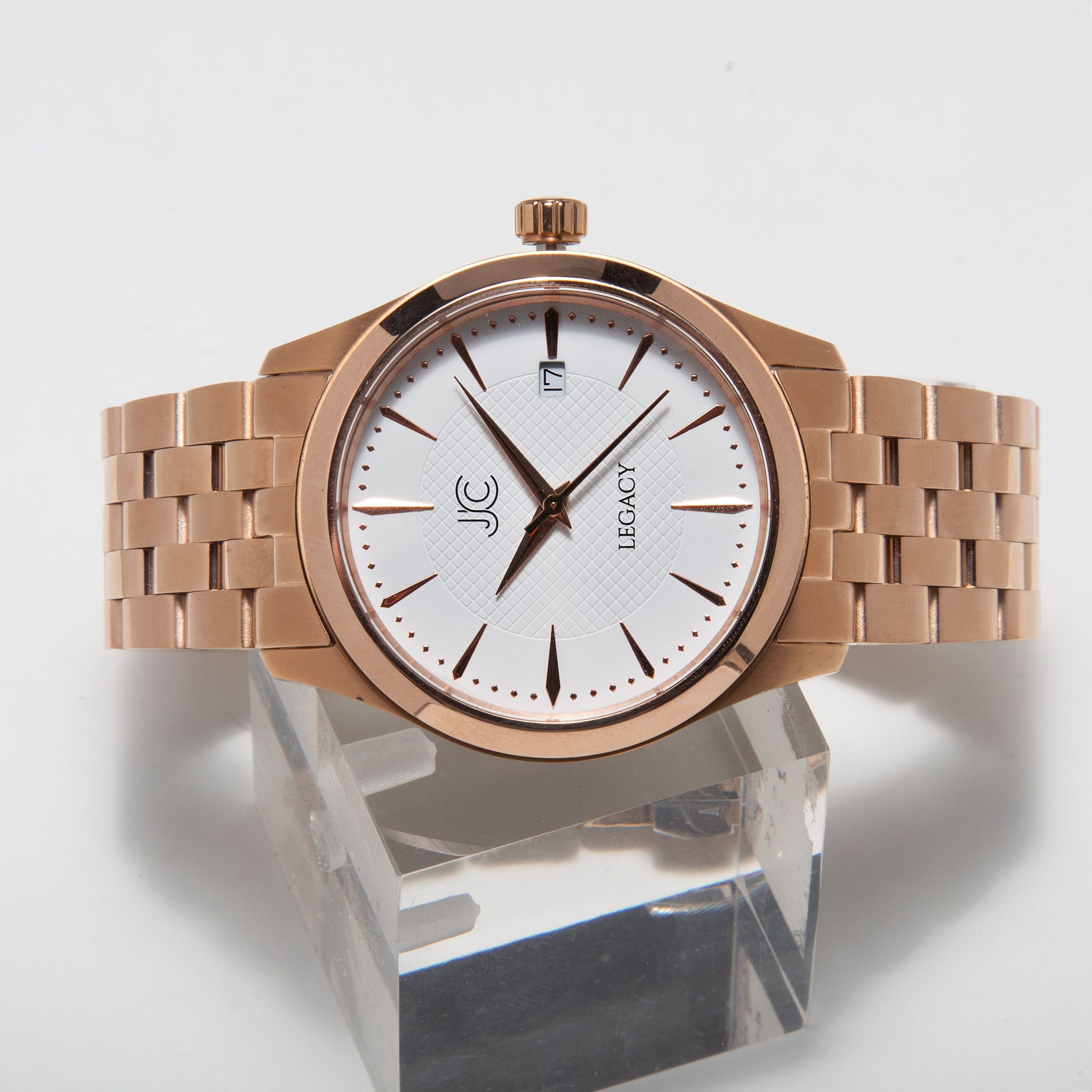 Legacy Rose White Dress Watch