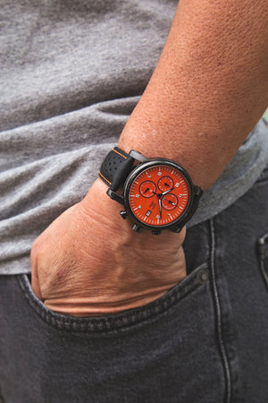J.Ciro S3 Orange Chronograph Watch