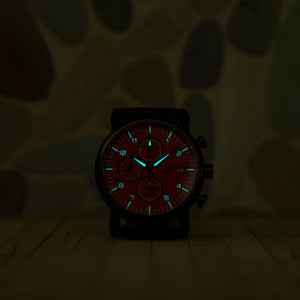 J.Ciro S3 Red Dial Chronograph Watch