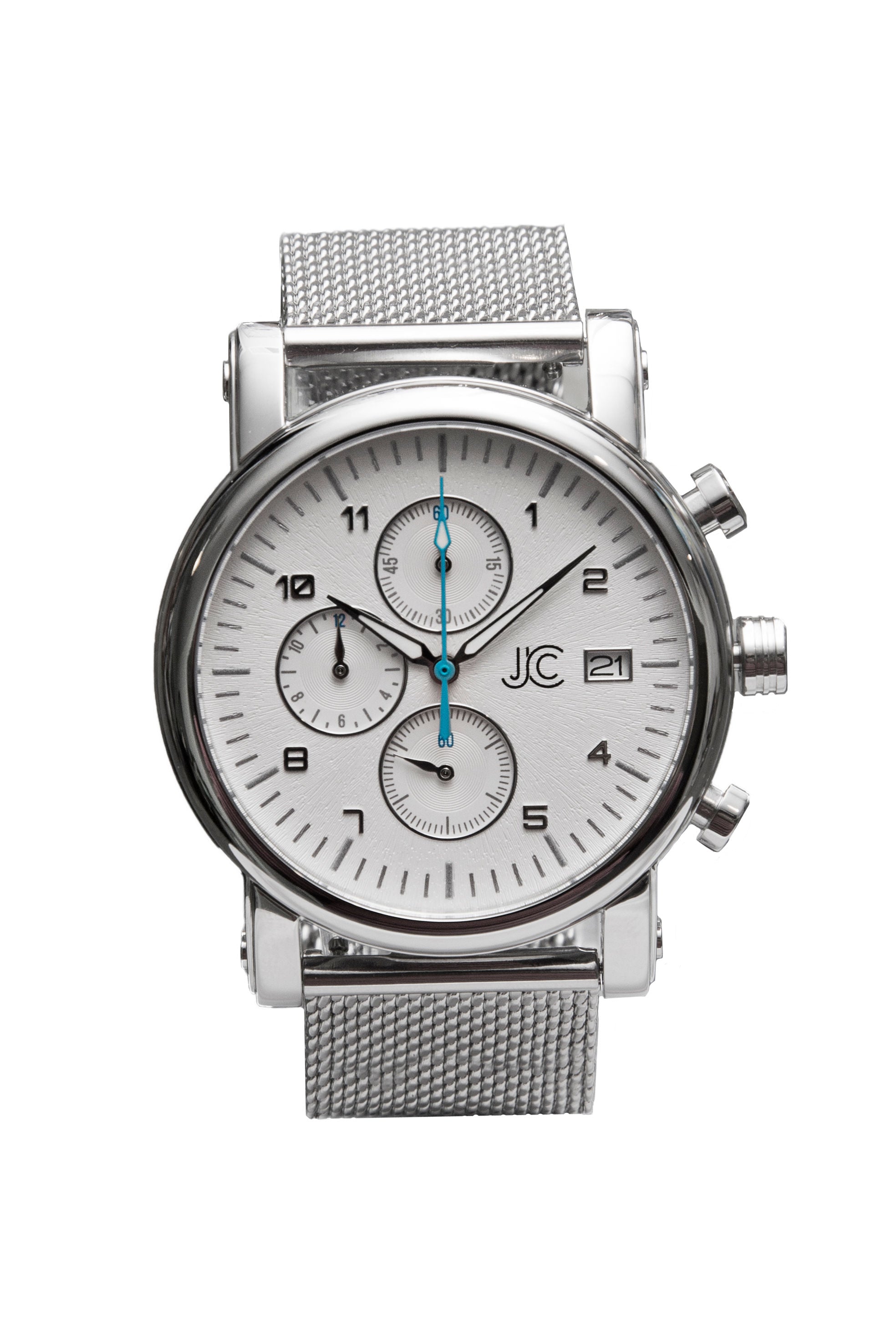 J.Ciro S3 White Dial Chronograph Watch