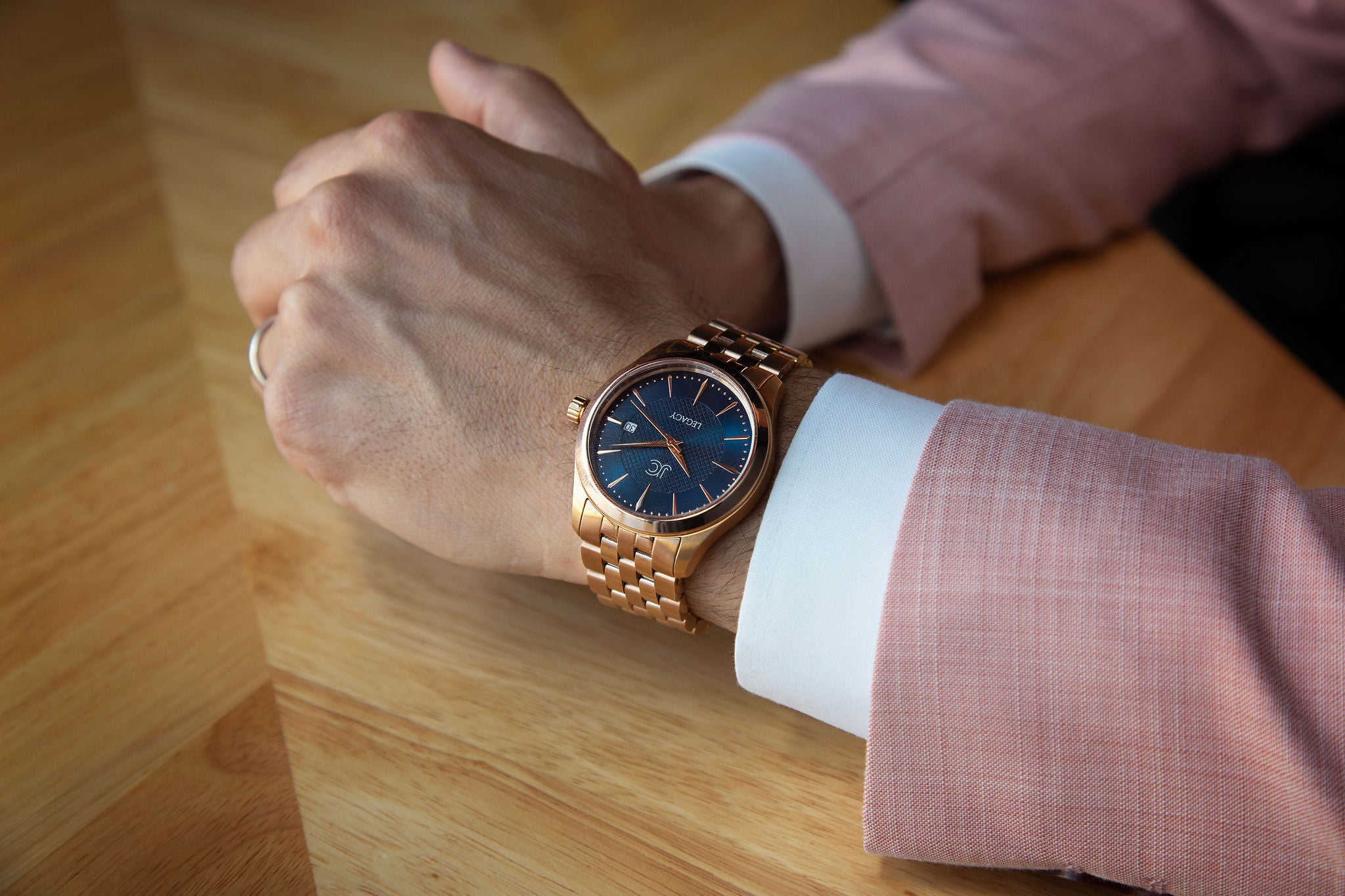 Legacy Rose Blue Dress Watch