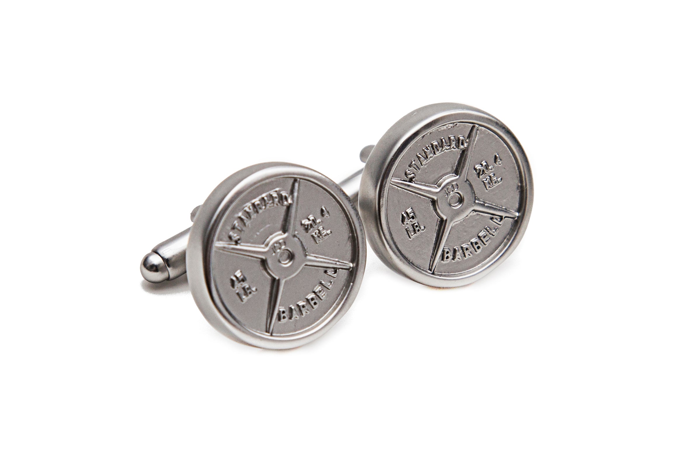 Barbell Plate Cuff Links