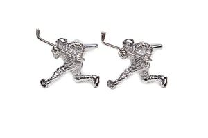 Slap Shot Hockey Player Cuff Links