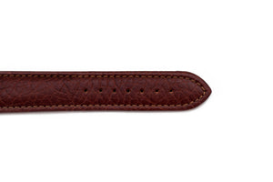 Tan Genuine Shrunken Leather Watch Strap