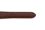 Tan Genuine Leather Weave Watch Strap