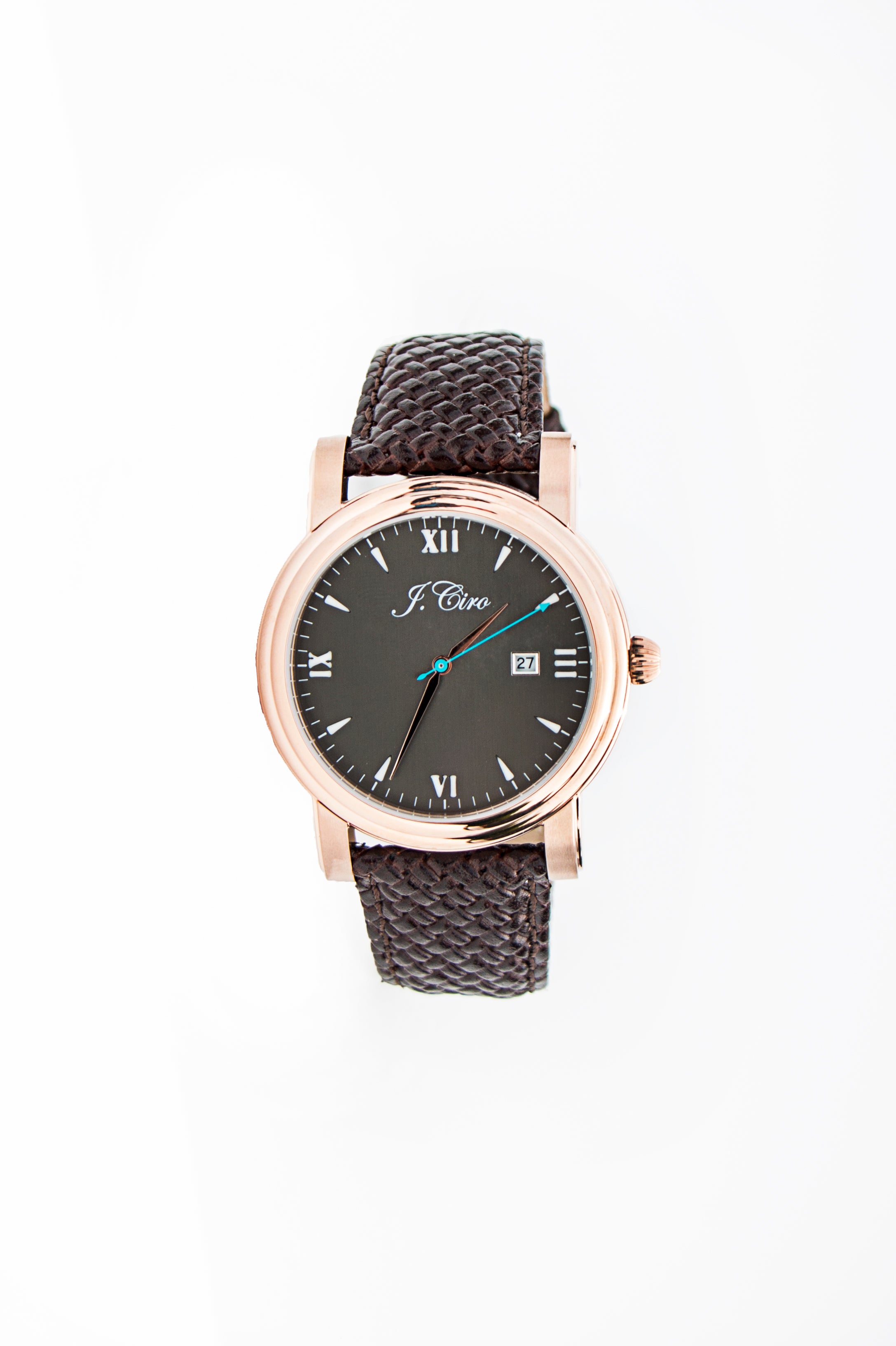 J.Ciro Ambassador Rose Black Dress Watch
