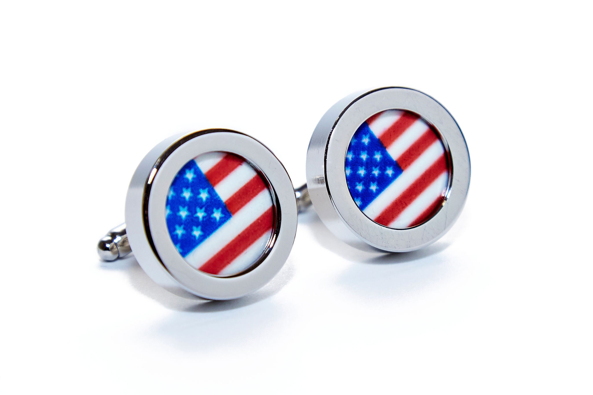 American Flag GLOW Cuff Links