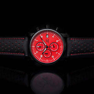 J.Ciro S3 Red Dial Chronograph Watch