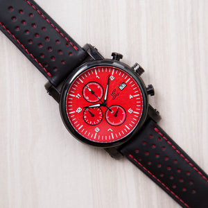 J.Ciro S3 Red Dial Chronograph Watch