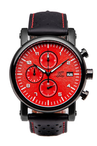 J.Ciro S3 Red Dial Chronograph Watch