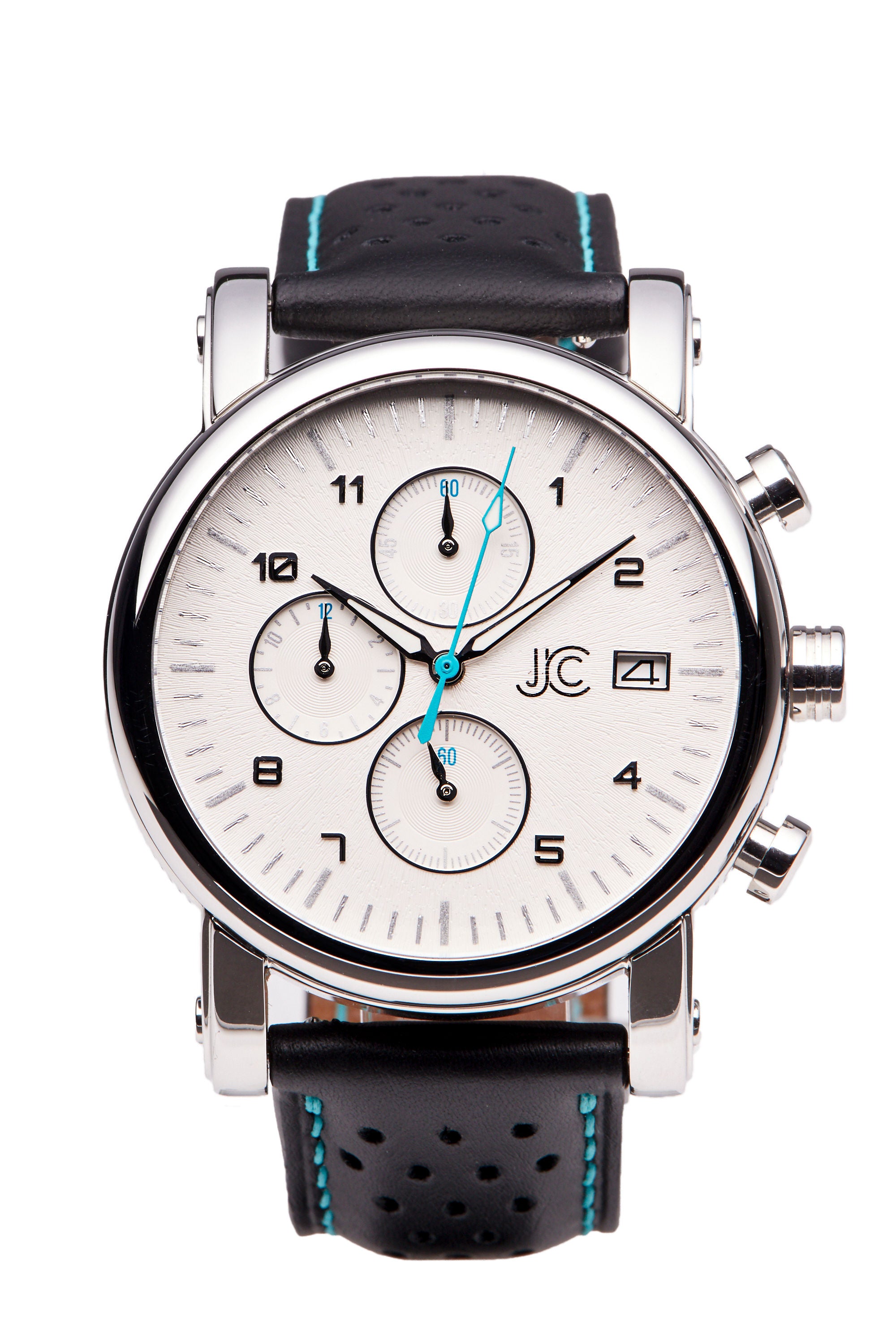 J.Ciro S3 White Dial Chronograph Watch