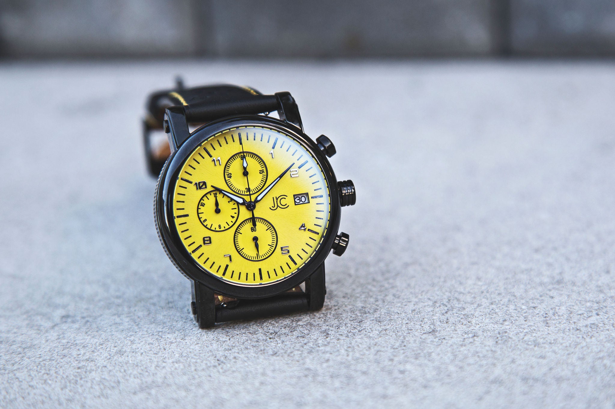 J.Ciro S3 Yellow Dial Chronograph Watch
