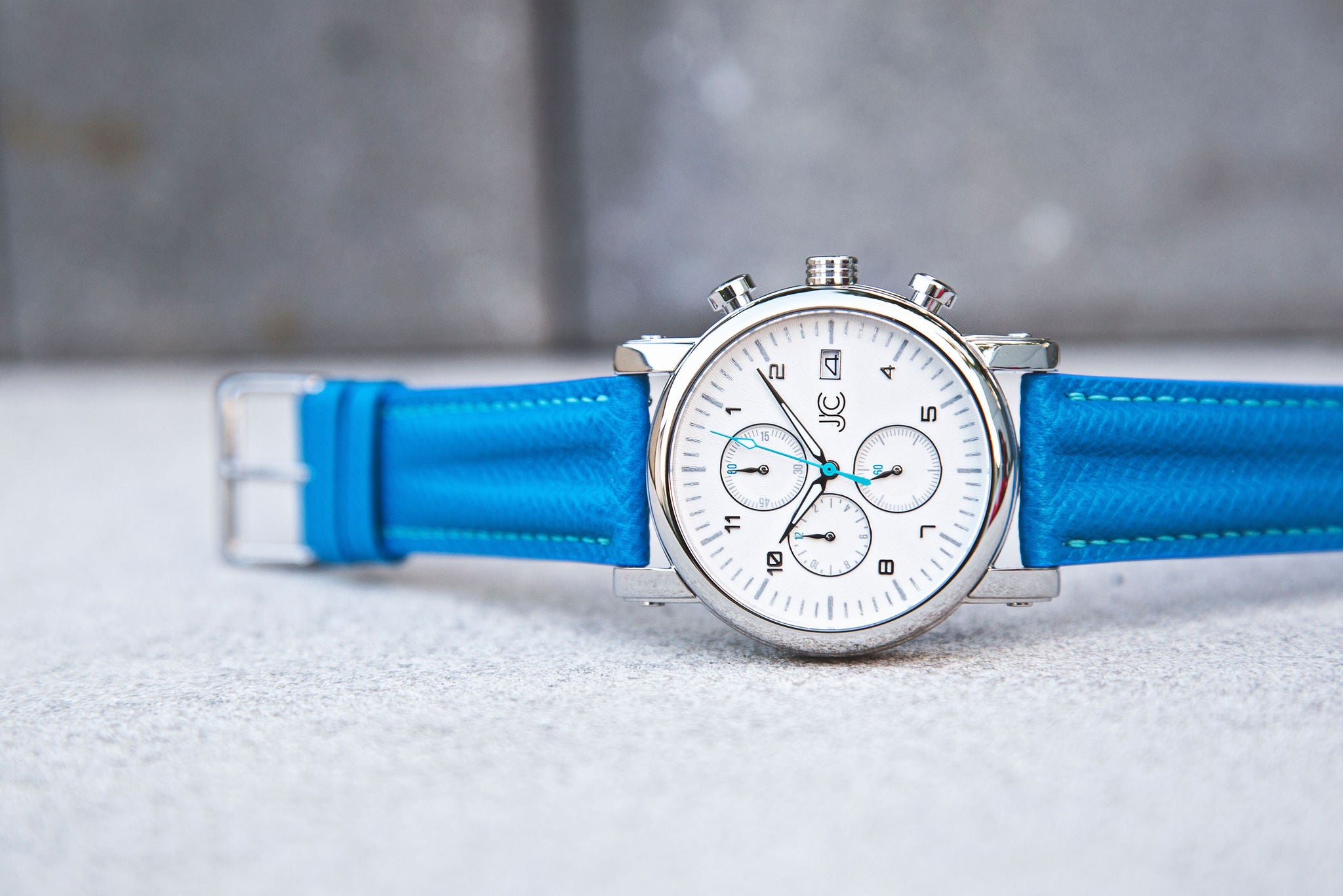 J.Ciro S3 White Dial Chronograph Watch