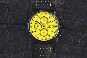 J.Ciro S3 Yellow Dial Chronograph Watch