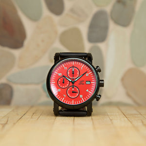 J.Ciro S3 Red Dial Chronograph Watch