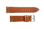 S3 Light Brown Leather Teal Stitch Watch Strap