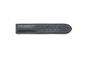 Limited Edition: Grey Leather Watch Strap, White Stitch, Butterfly Clasp