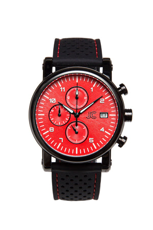 J.Ciro S3 Red Dial Chronograph Watch