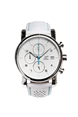 J.Ciro S3 White Dial Chronograph Watch