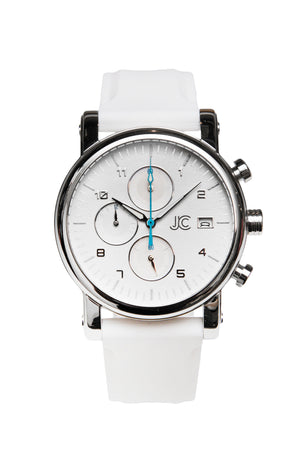 J.Ciro S3 White Dial Chronograph Watch